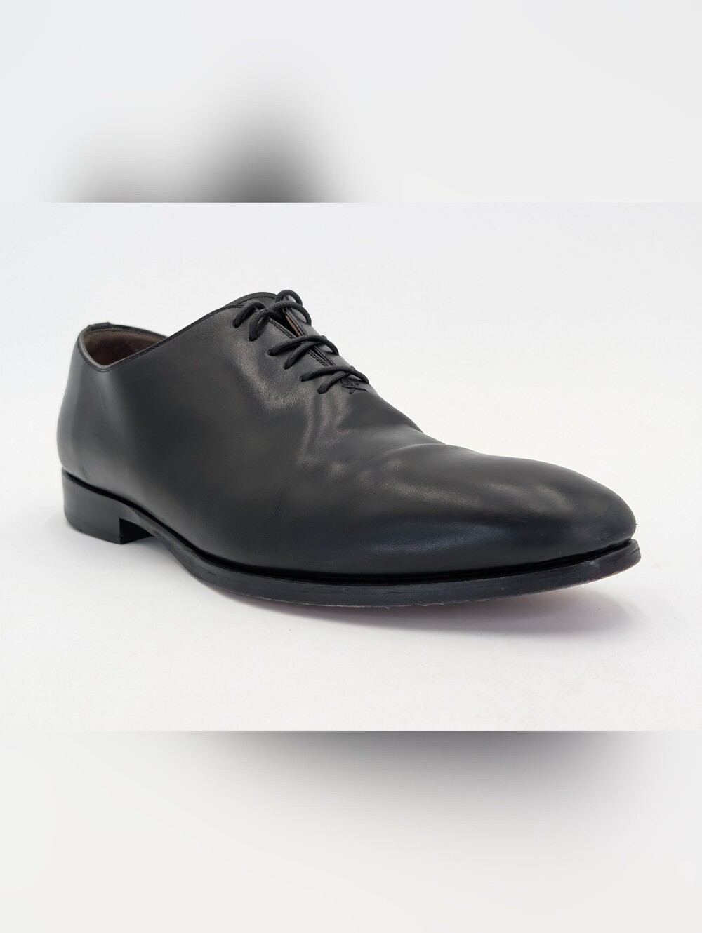 Magnanni Black Leather Oxford Dress Shoes - Picture 4 of 17